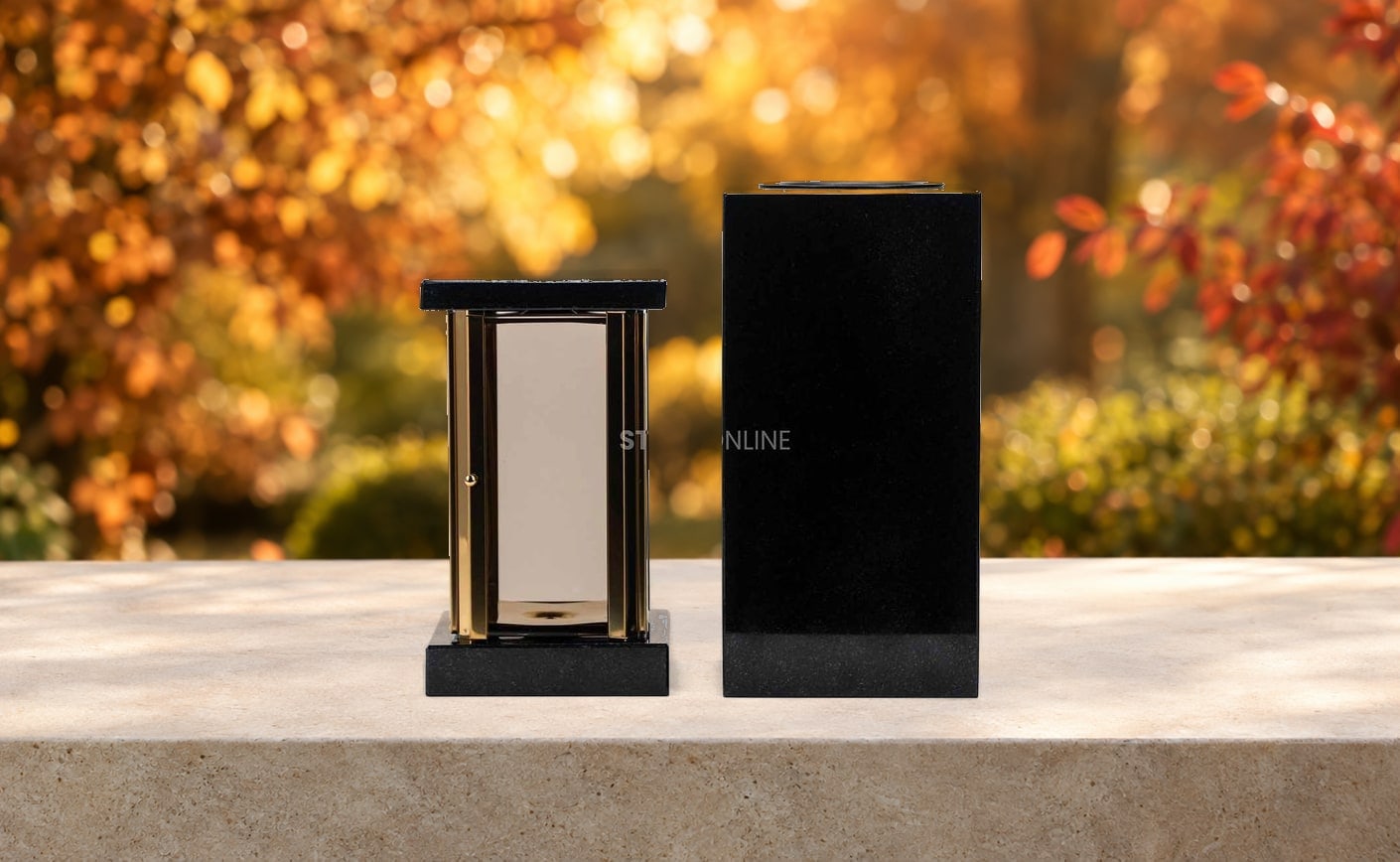 Granite or metal grave vase? Comparison | StoneOnline