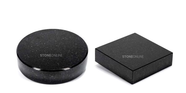 Granite bases for grave vases and lanterns