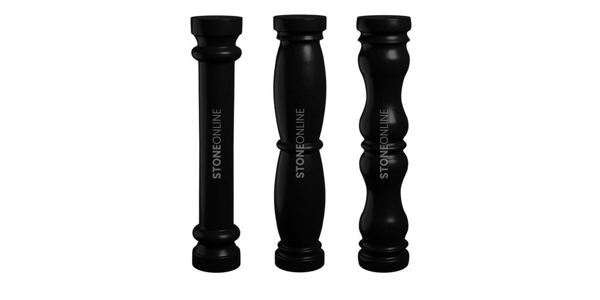 Granite balusters for balustrades and tombs