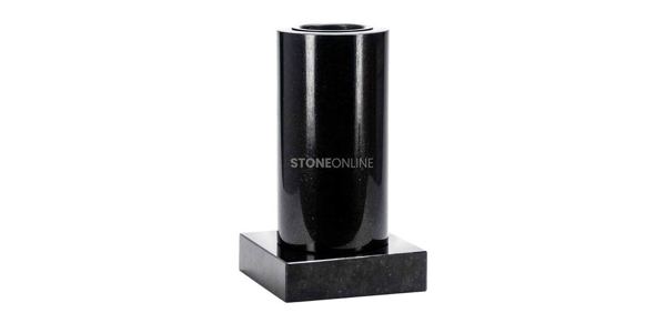 Grave vase sets with granite base
