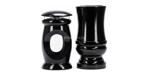 Granite grave vase and lantern sets
