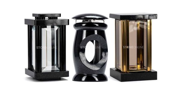Granite grave lanterns &mdash; StoneOnline